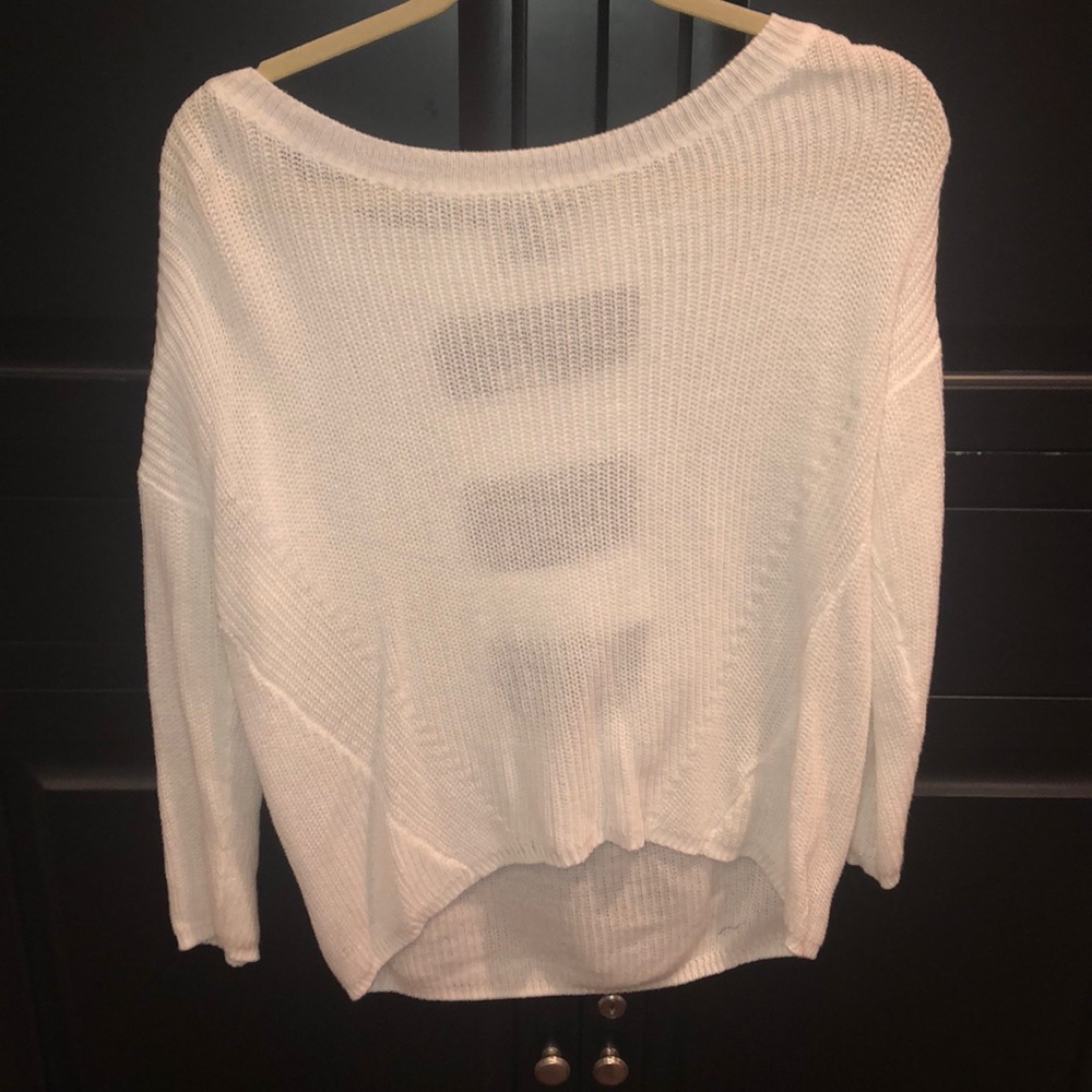 Express white sweater S NWT